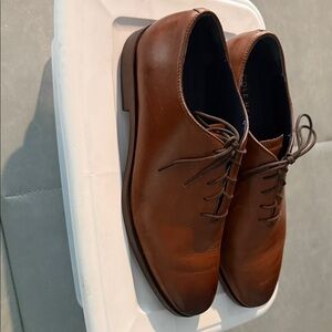 Cole Haan Men's Tan Leather Derby Shoes
